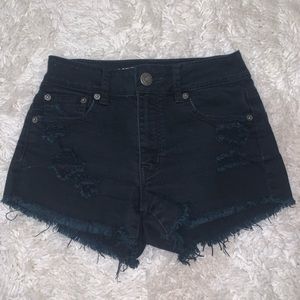 American Eagle Black Denim Shorts